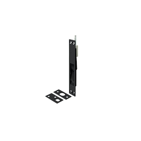 Deltana 39 Extension Flush Bolt; Solid Brass; Black Finish 39EFB19